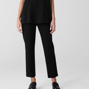Eileen Fisher Classic Black Straight-Leg Pants